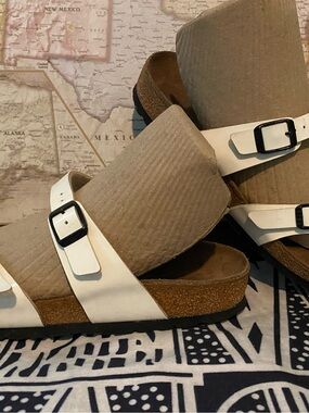 Pre-owned Birkenstock Mayari Sandal in White Sz 39/8 Women’s